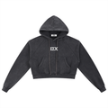 “CONQUERER” Womens’ Snow Washed Hoodie